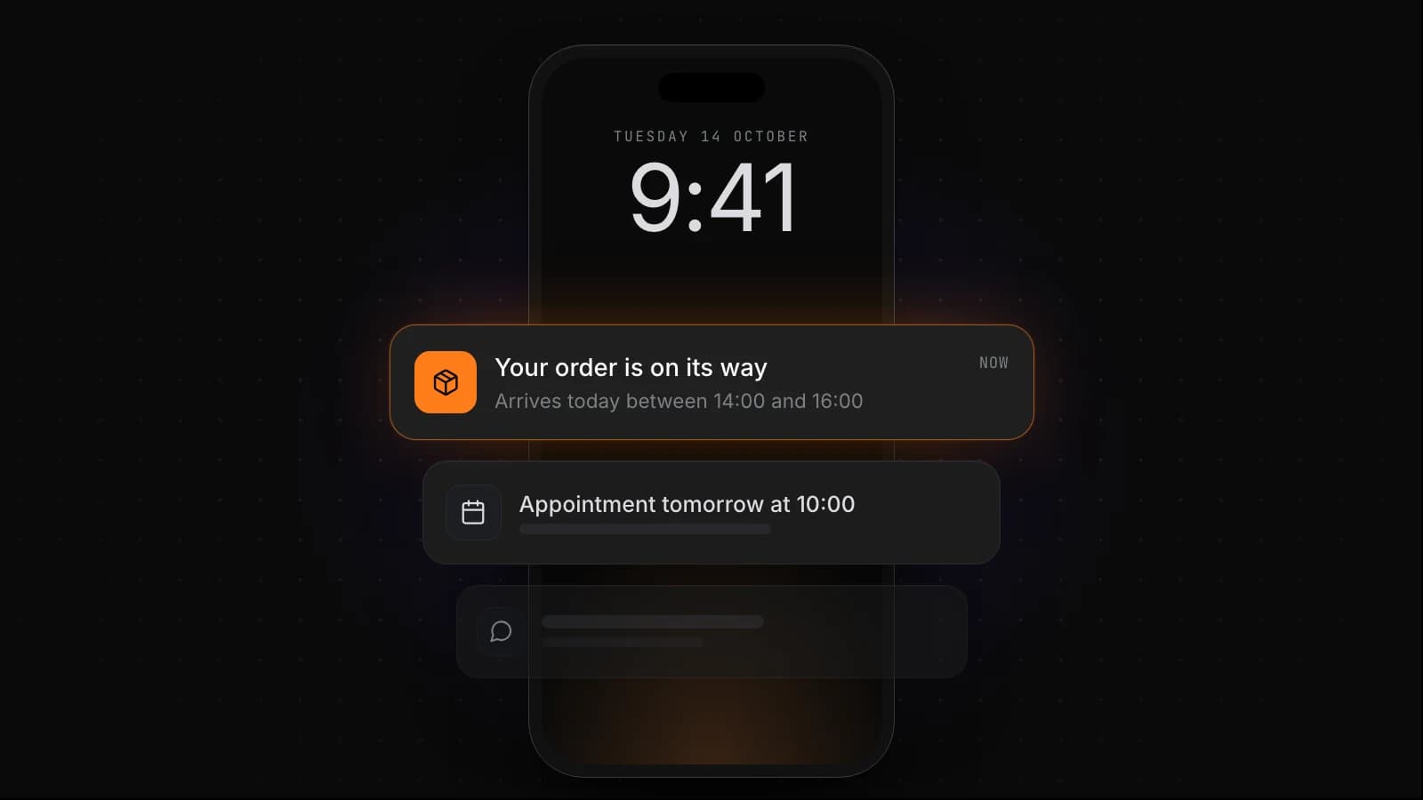 Notifications that land.