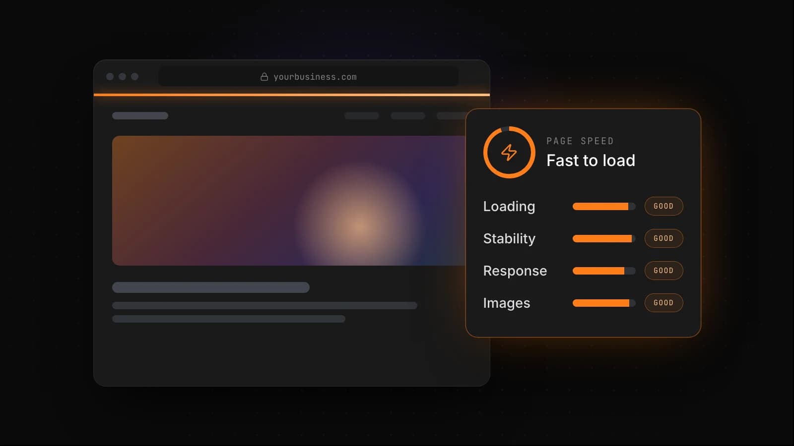 Quick to load, wherever people are.